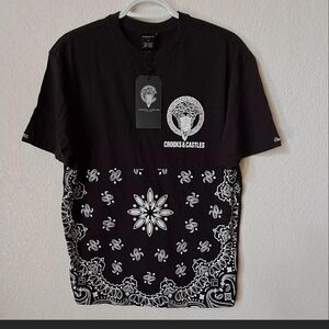 Crooks & Castles Black Bandana Tee
